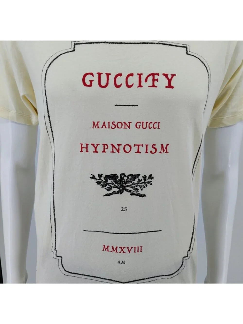 Gucci Apothecary Guccify Maison Gucci Hypnotism MMXVII Cream T-Shirt (XS)